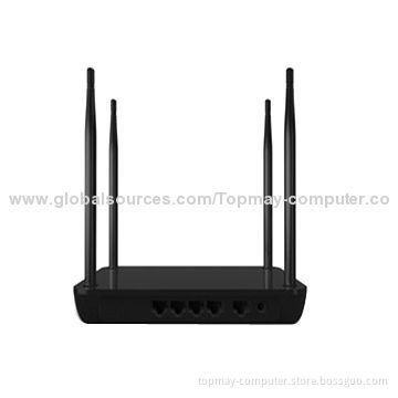 Wireless Router, Supports Printer Server, 4 x 4dBi Fixed Antenna